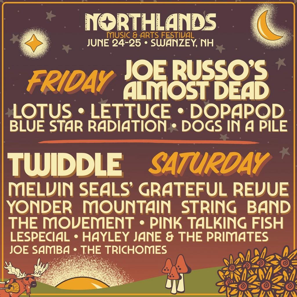 Lineup Poster Northlands Music & Arts Festival 2022