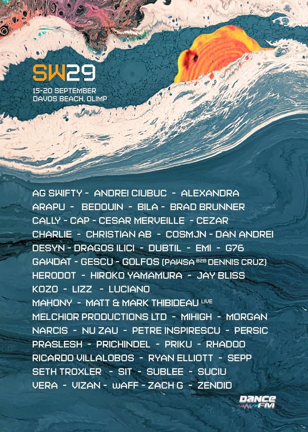 Lineup Poster Sunwaves Festival Summer Edition 2022