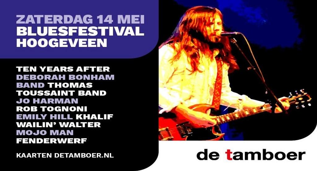 Lineup Poster Bluesfestival Hoogeveen 2022