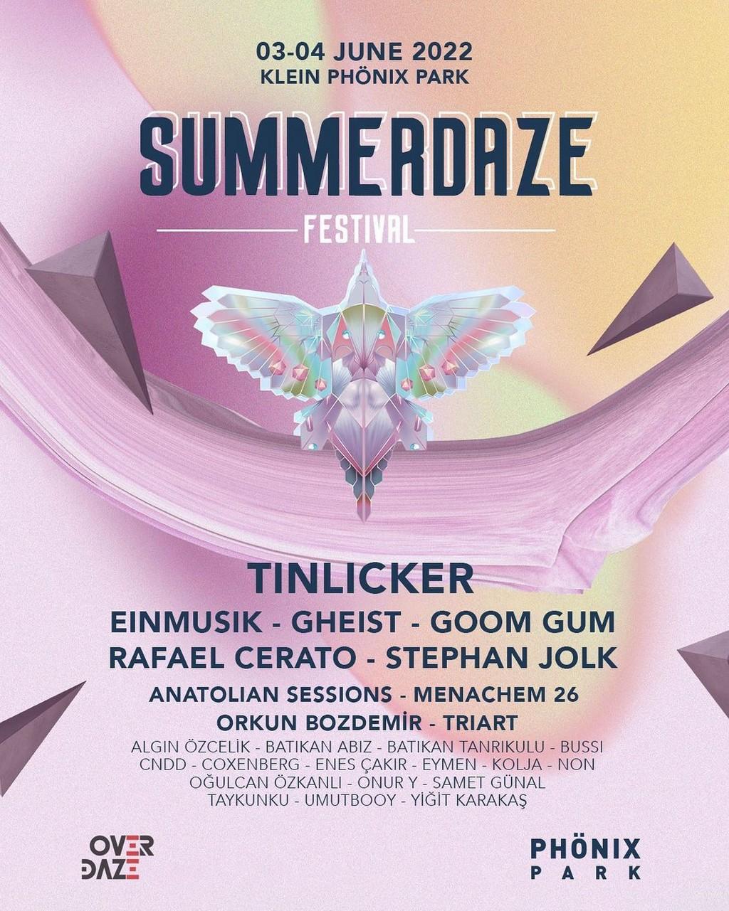 Lineup Poster Summerdaze 2022