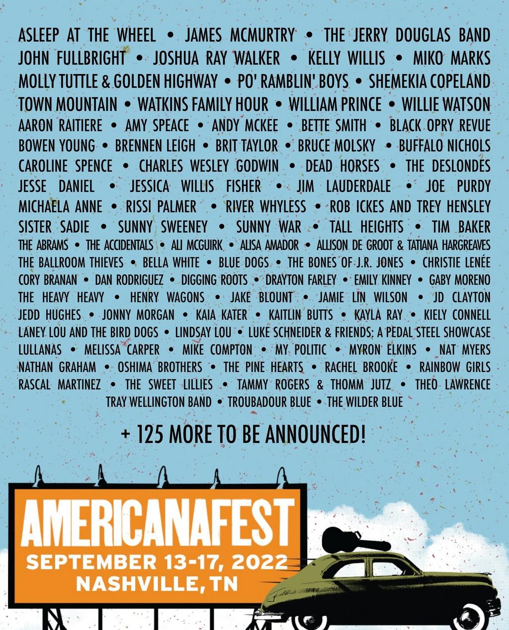 Lineup Poster AMERICANAFEST 2022