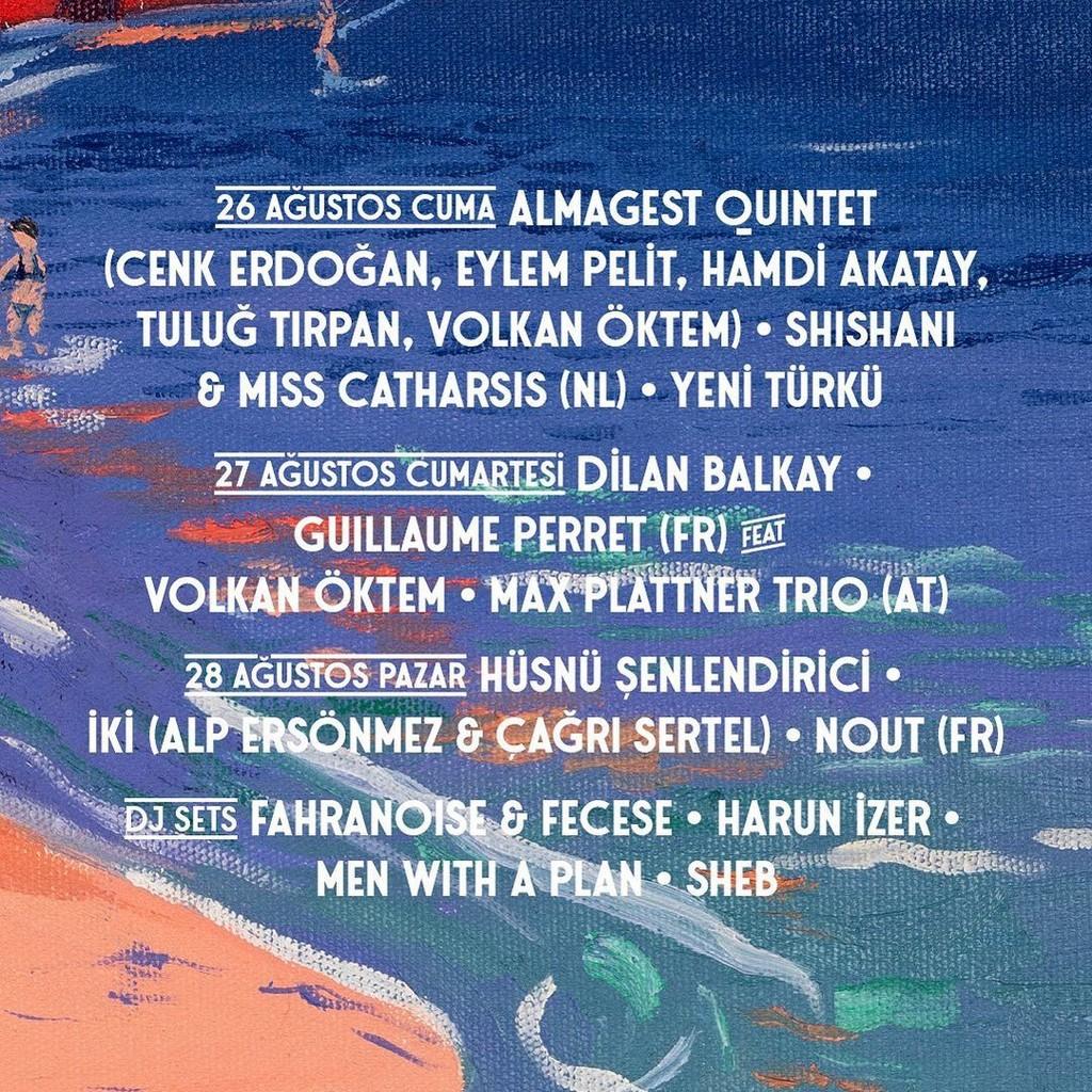 Lineup Poster Bozcaada Jazz Festival 2022