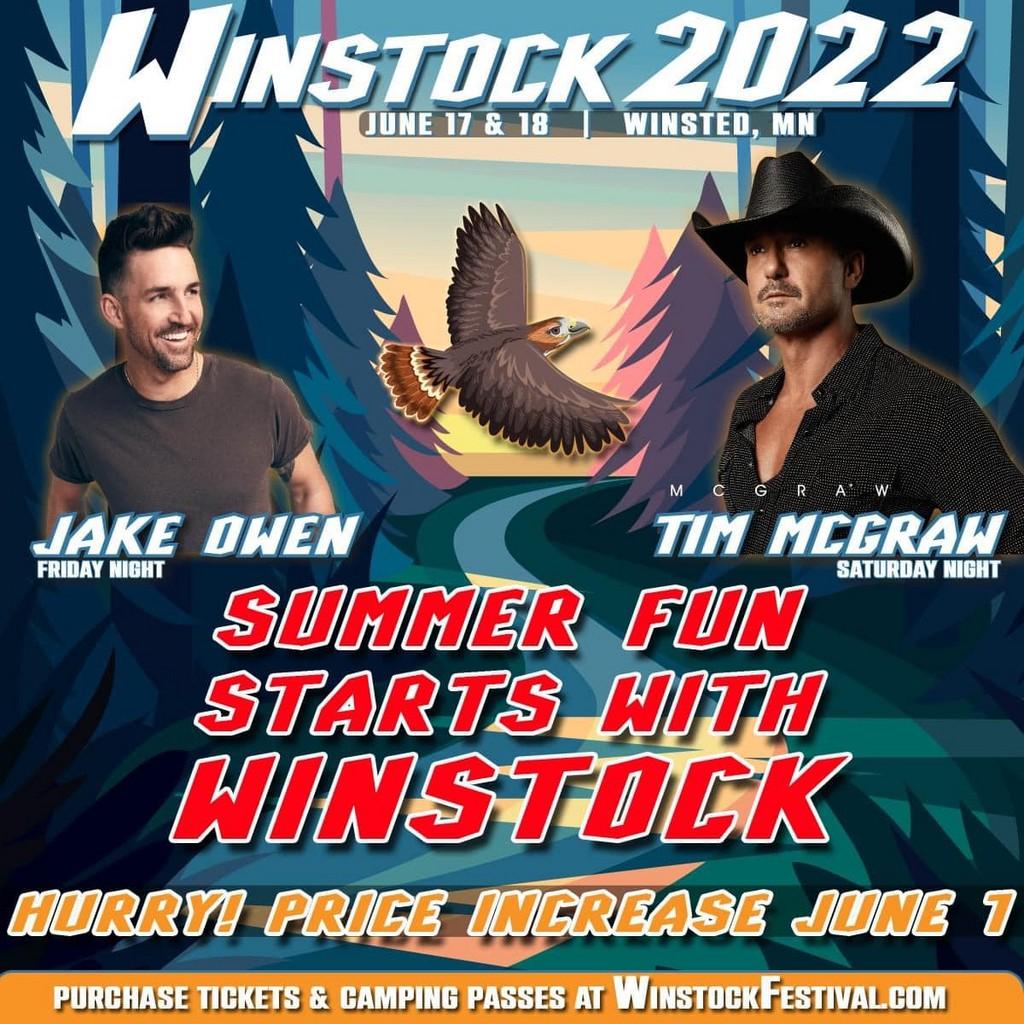 Lineup Poster Winstock Country Music Festival 2022