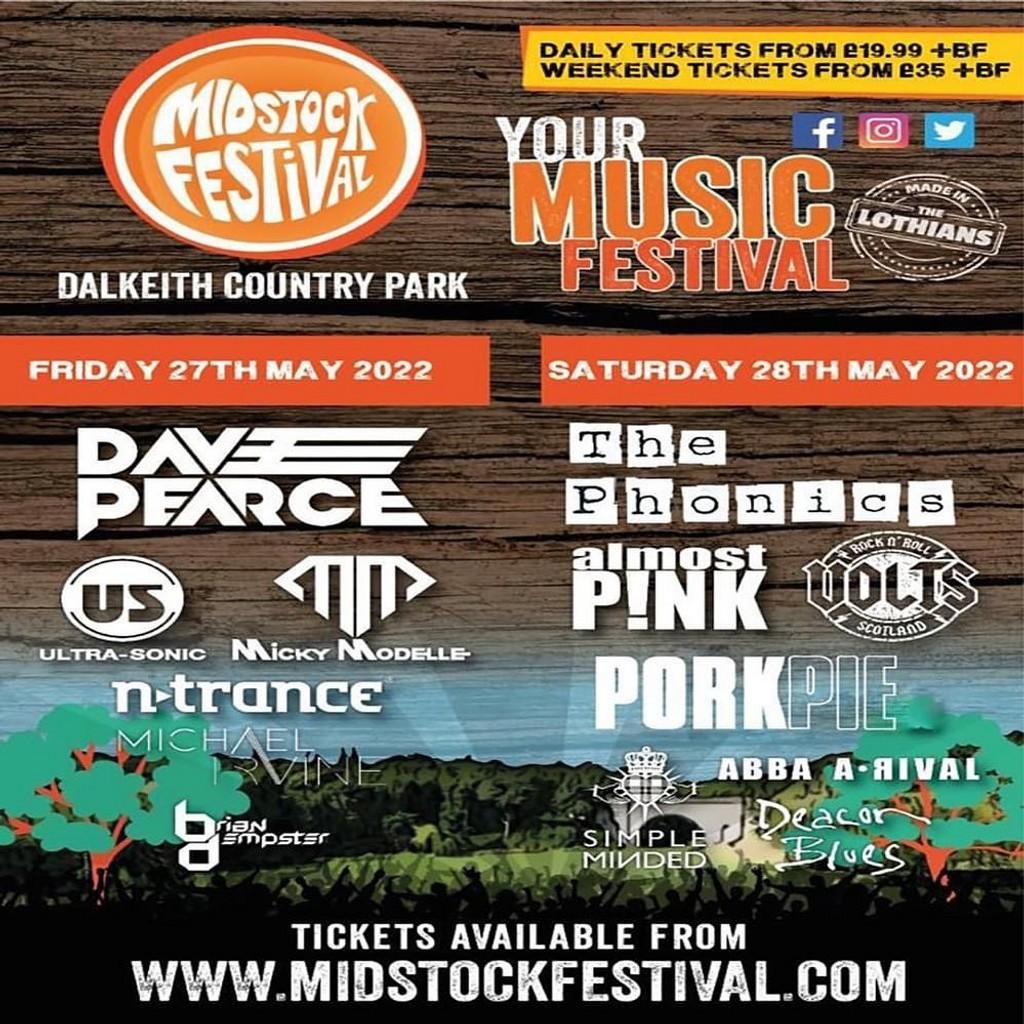 Lineup Poster Midstock Festival 2022