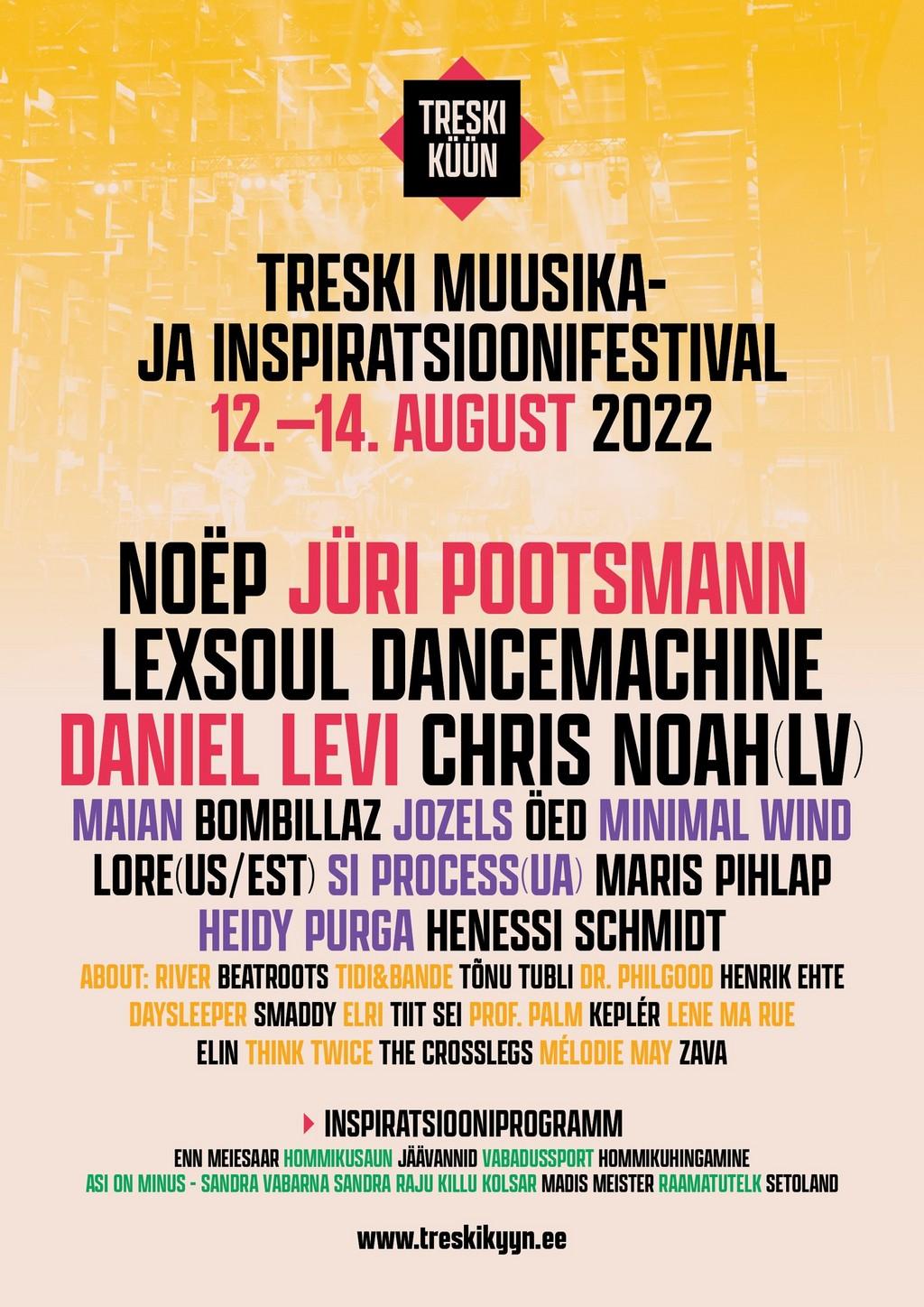 Lineup Poster Treski Küün 2022