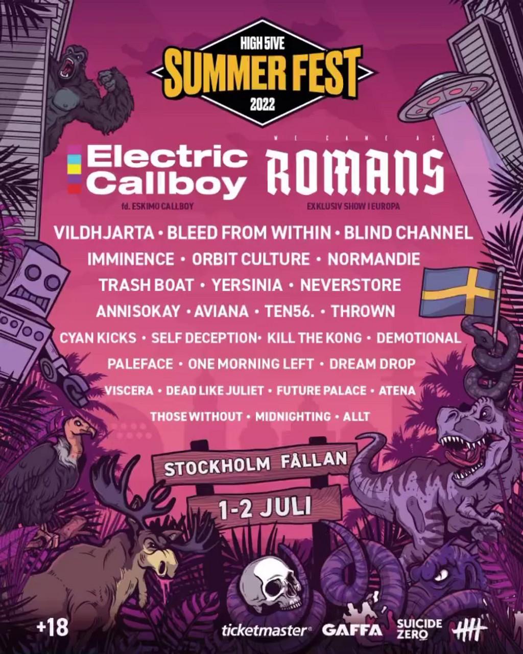 Lineup Poster High 5ive Summer Fest 2022