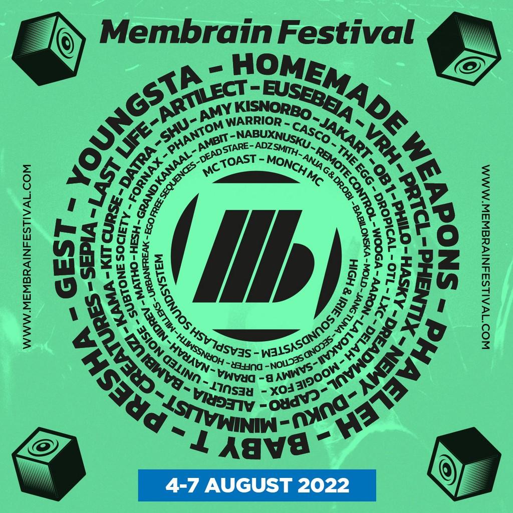Lineup Poster Membrain Festival 2022