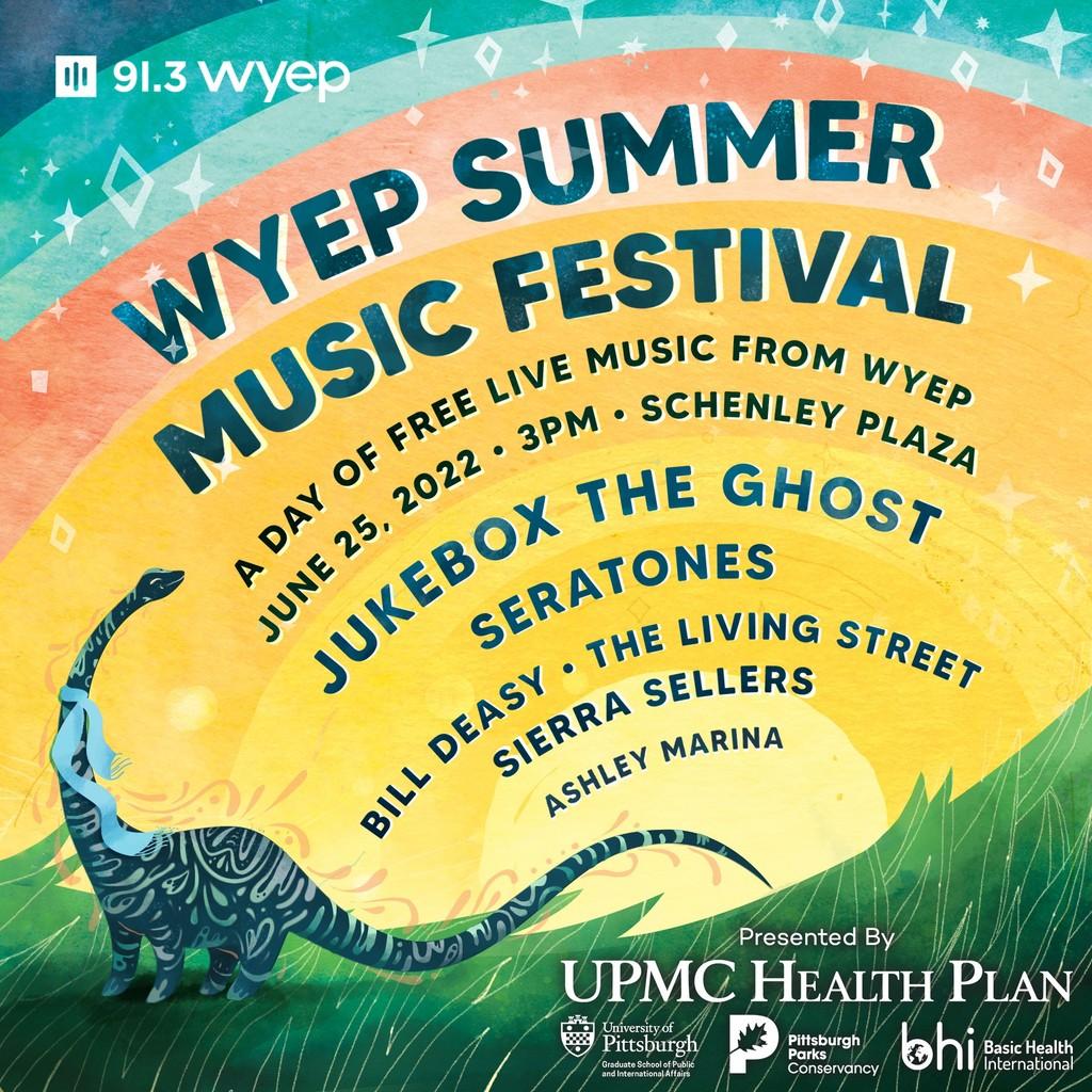 Lineup Poster WYEP Summer Music Festival 2022