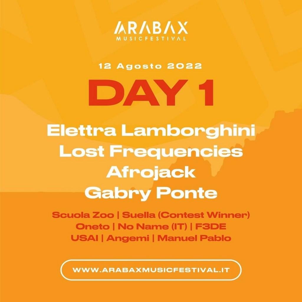 Lineup Poster Arabax Music Festival 2022