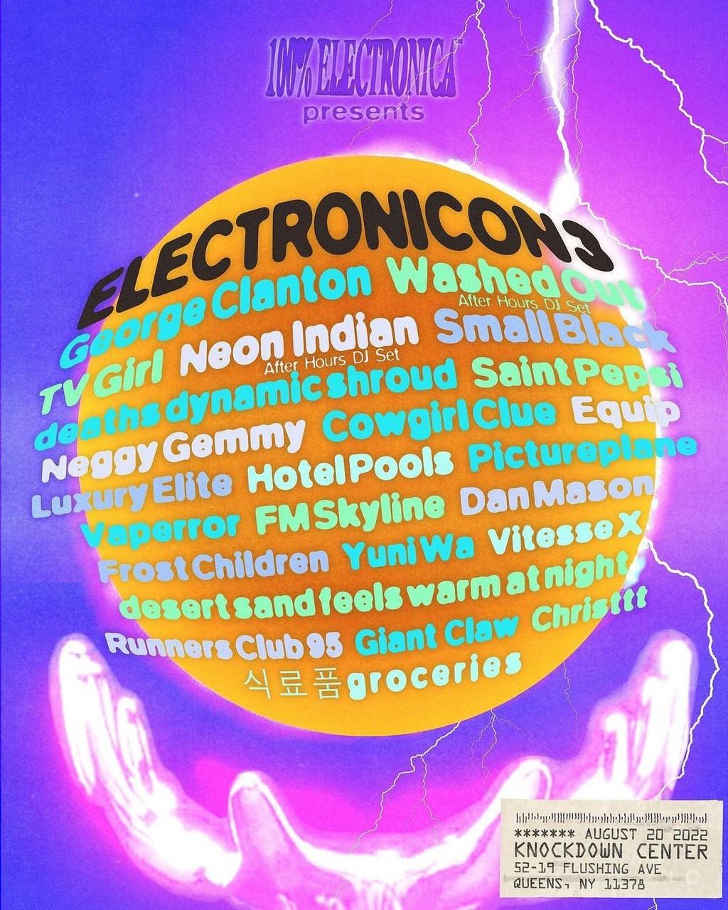 Lineup Poster ElectroniCON 2022