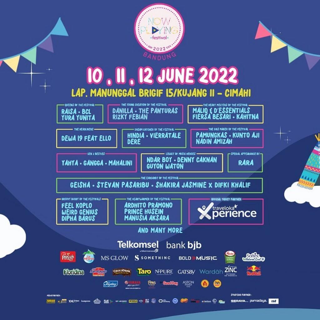 Lineup Poster Now Playing Festival 2022