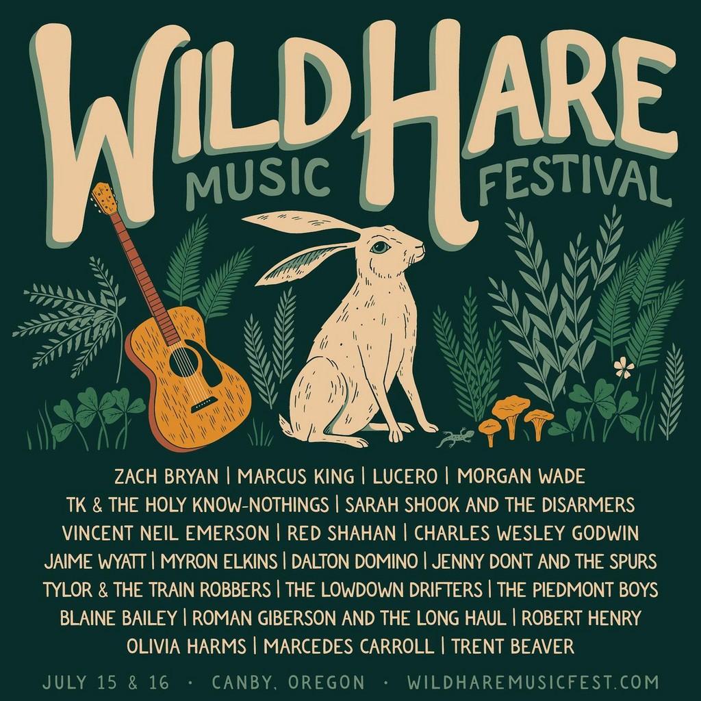 Lineup Poster Wild Hare Music Festival 2022