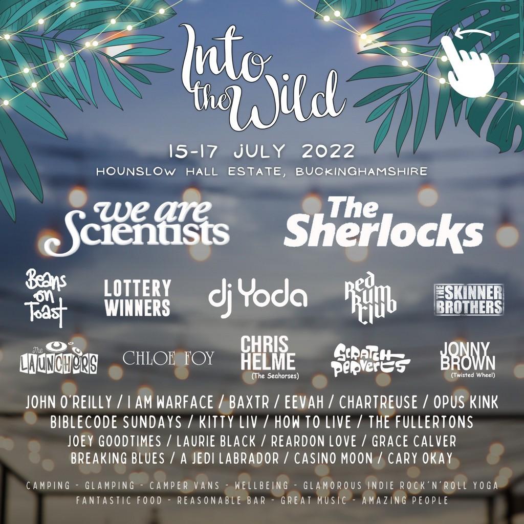 Lineup Poster Into the Wild Festival 2022