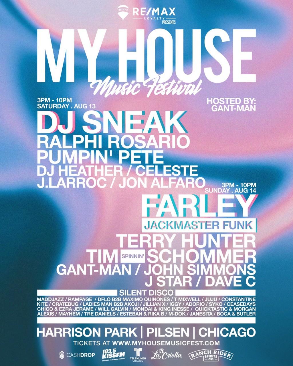 Lineup Poster My House Music Festival 2022