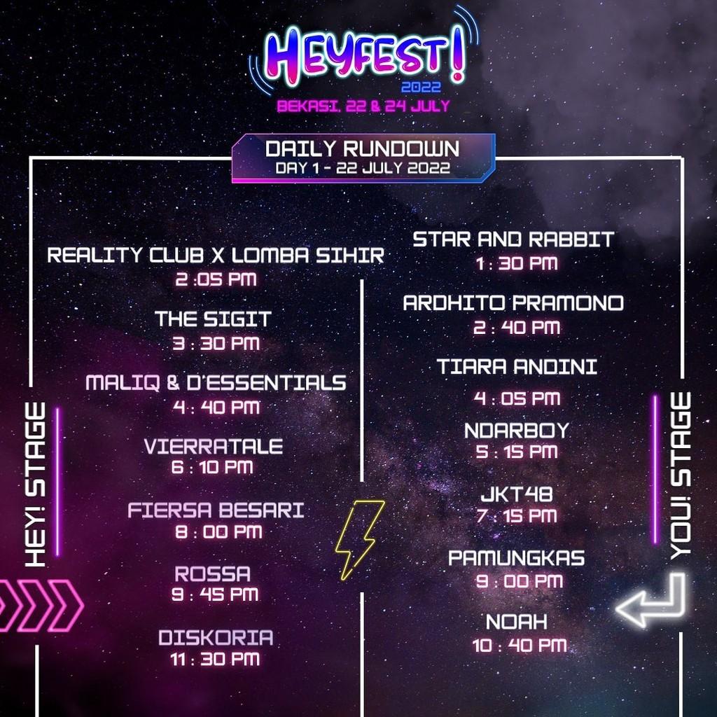 Lineup Poster HEYFEST! 2022