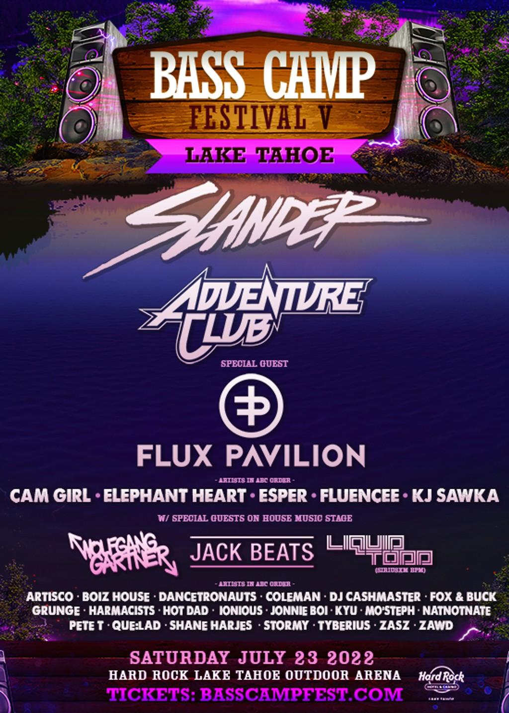 Lineup Poster Bass Camp Fest 2022