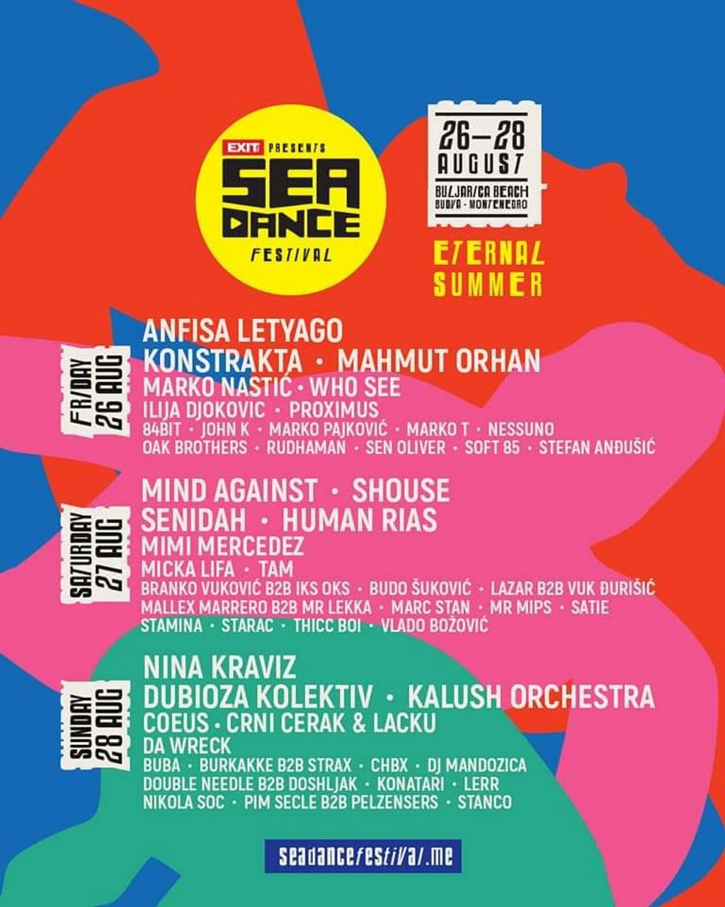 Lineup Poster Sea Dance 2022