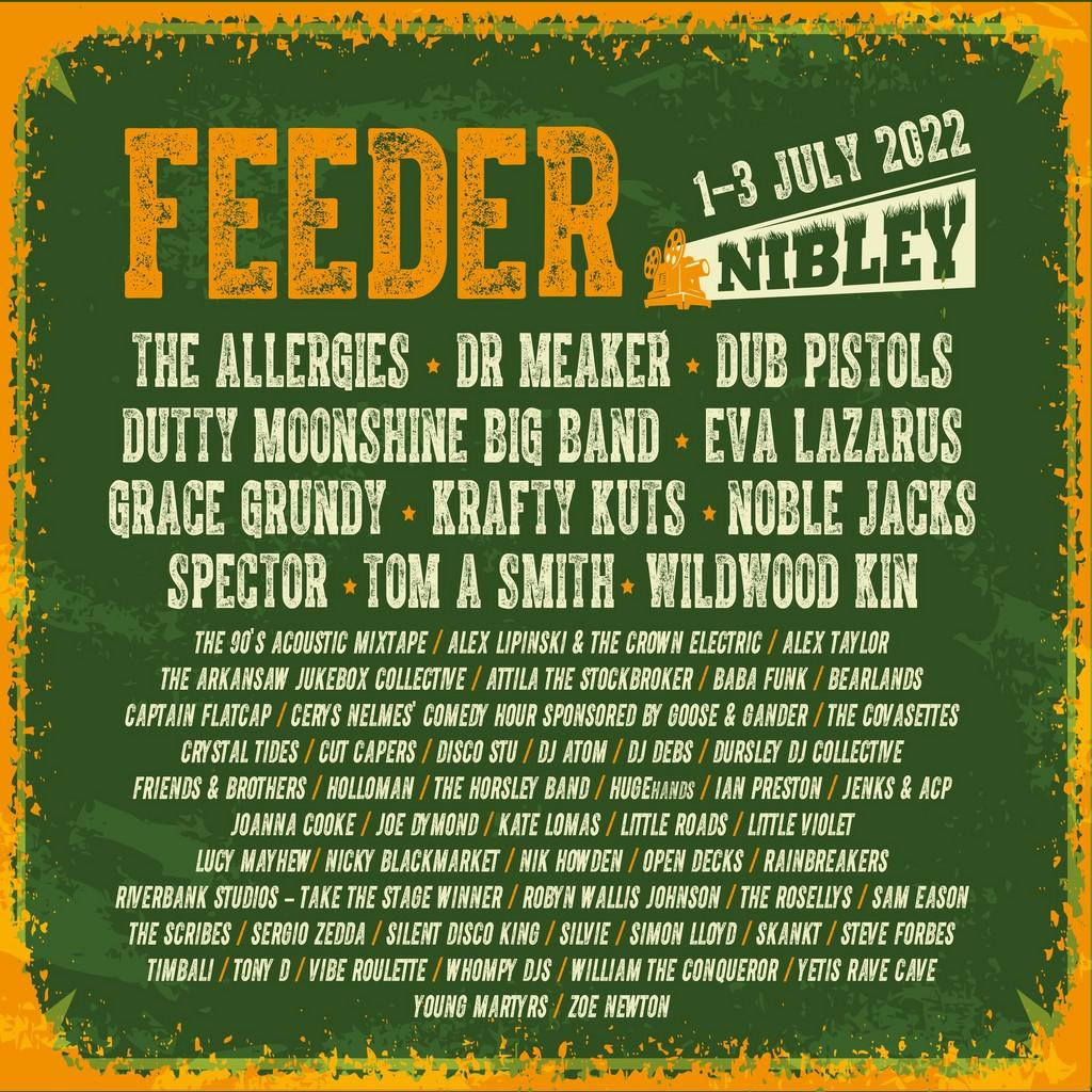 Lineup Poster Nibley Festival 2022