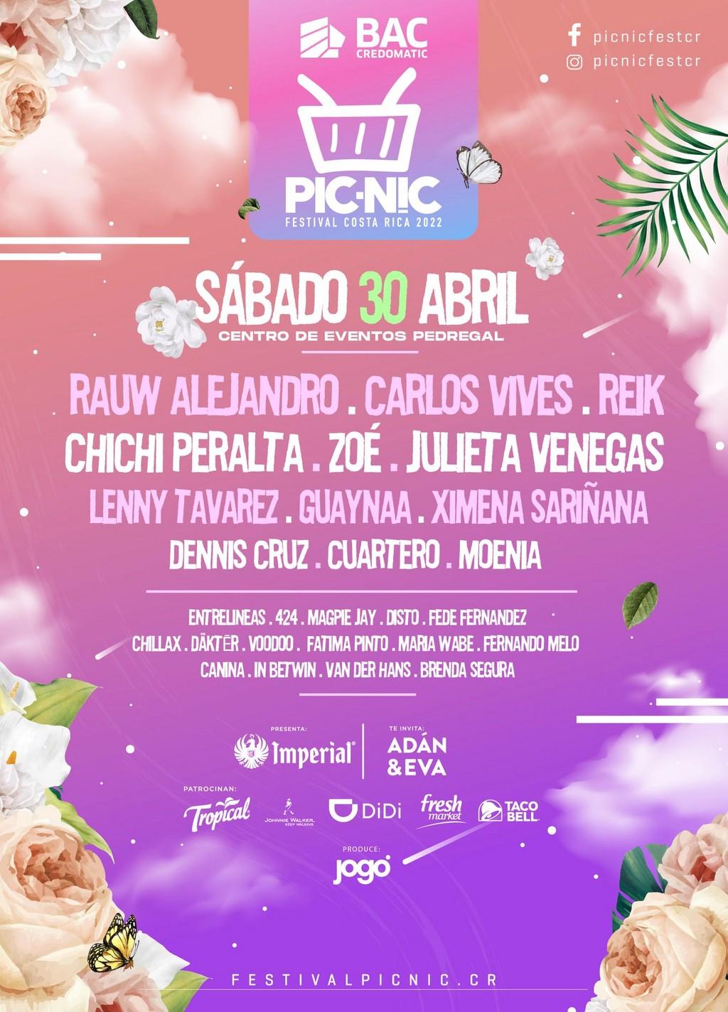 Lineup Poster Picnic Festival 2022