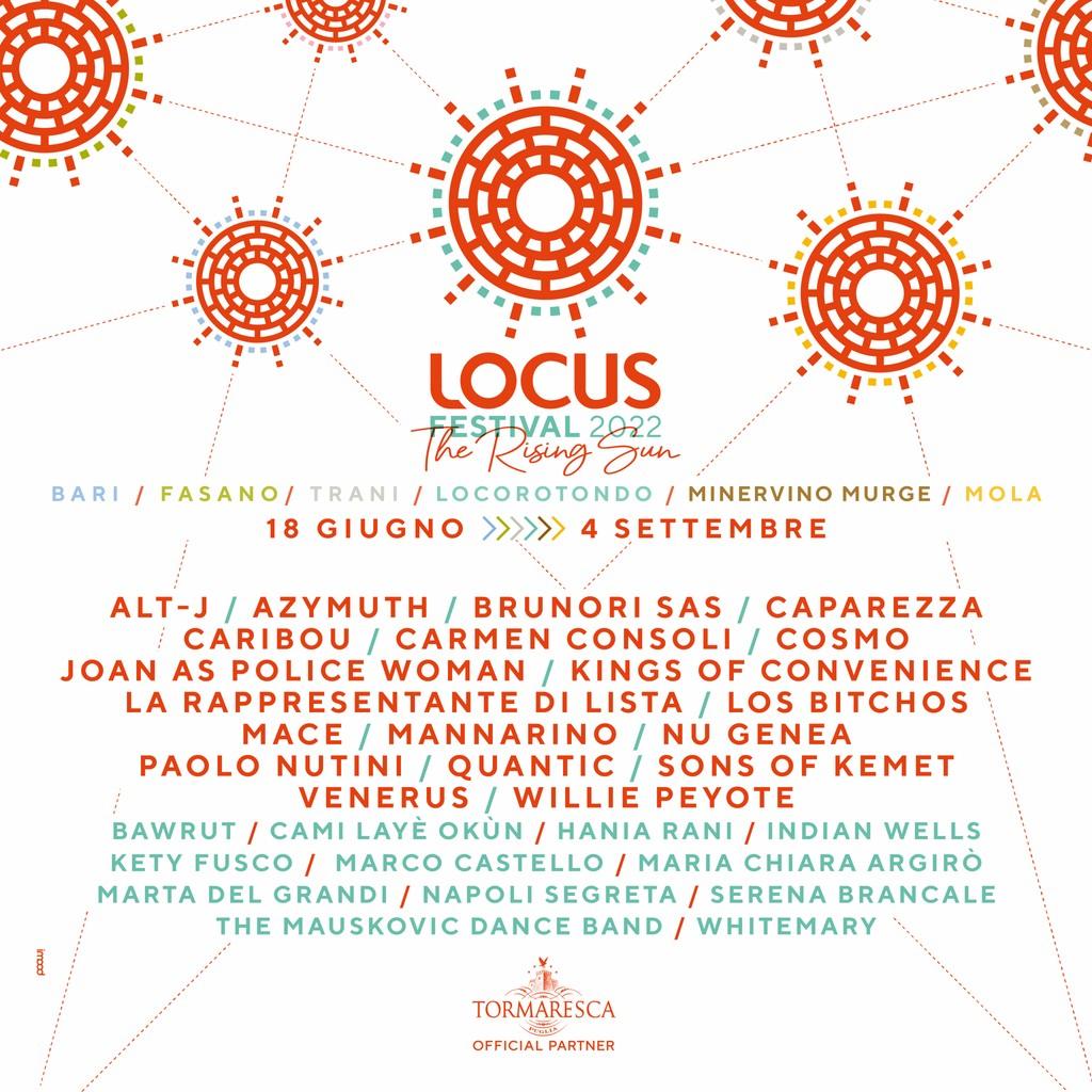 Lineup Poster Locus Festival 2022