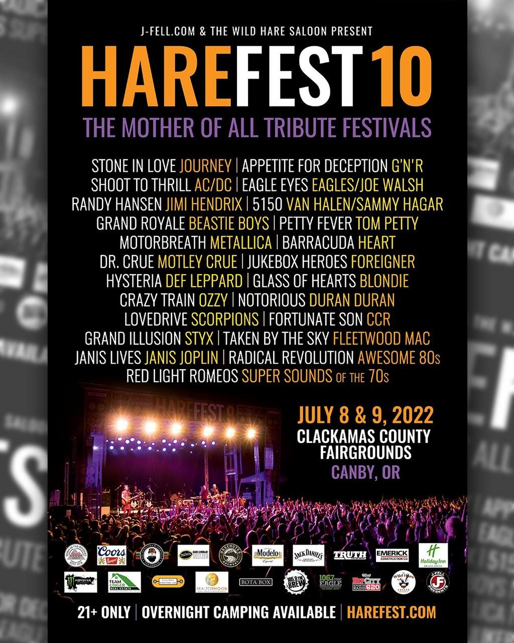 Lineup Poster Harefest 2022