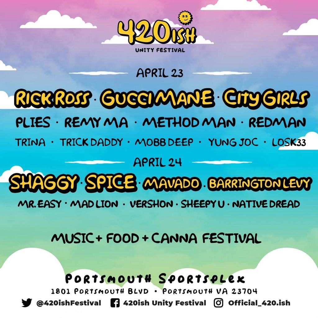 Lineup Poster 420ish Festival 2022