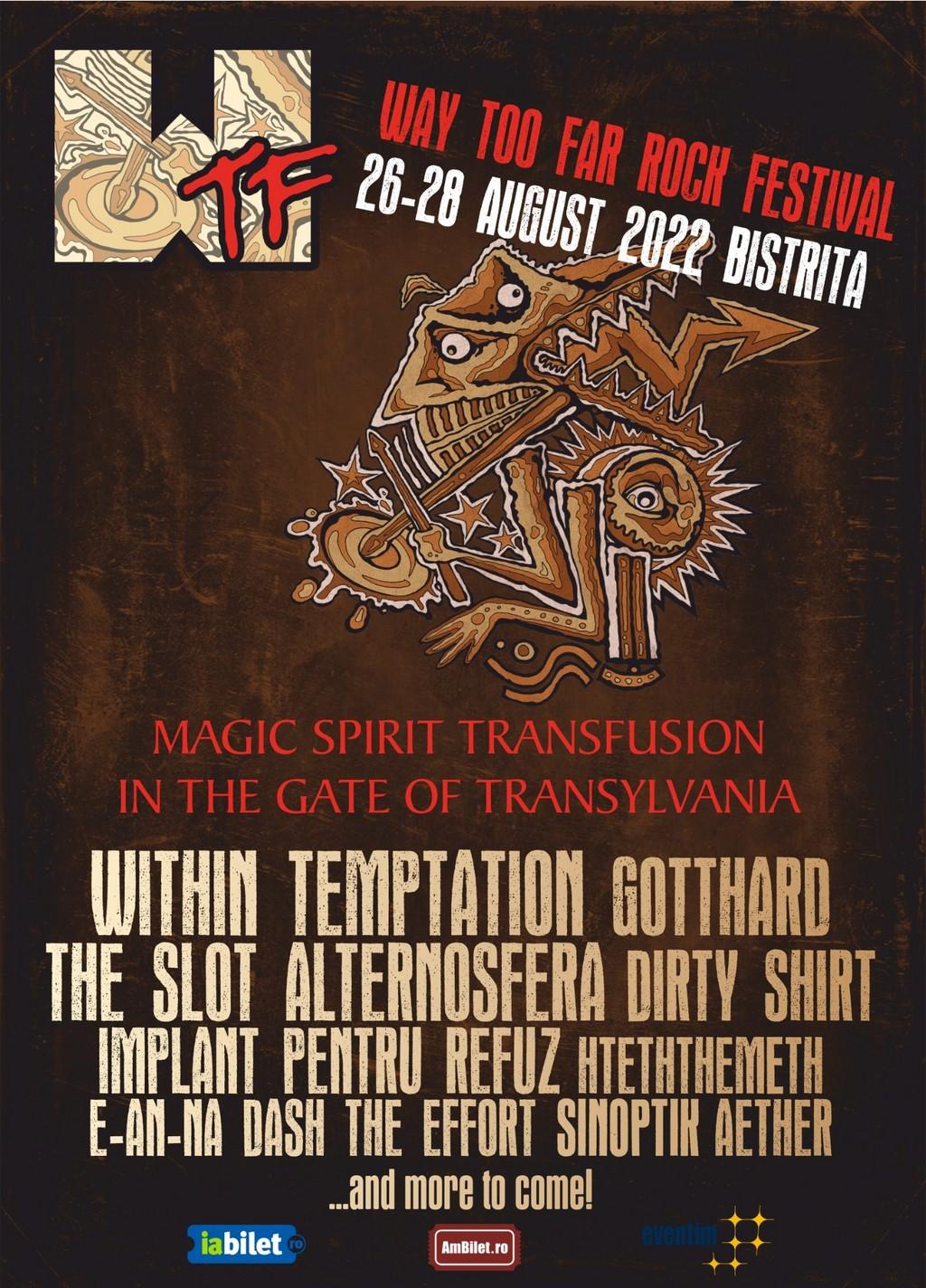 Lineup Poster Way Too Far Rock Festival 2022