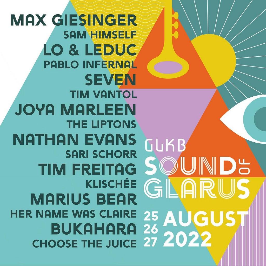 Lineup Poster Sound of Glarus 2022
