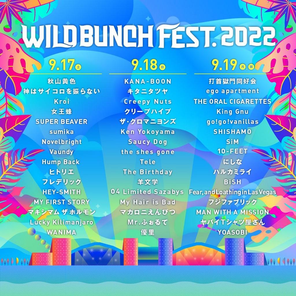 Lineup Poster Wild Bunch Fest 2022