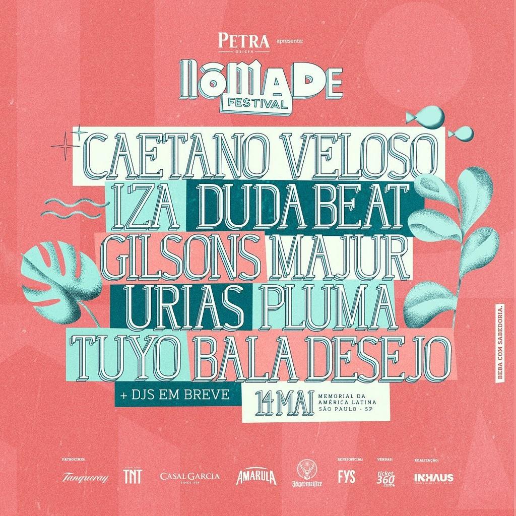 Lineup Poster Nômade Festival 2022