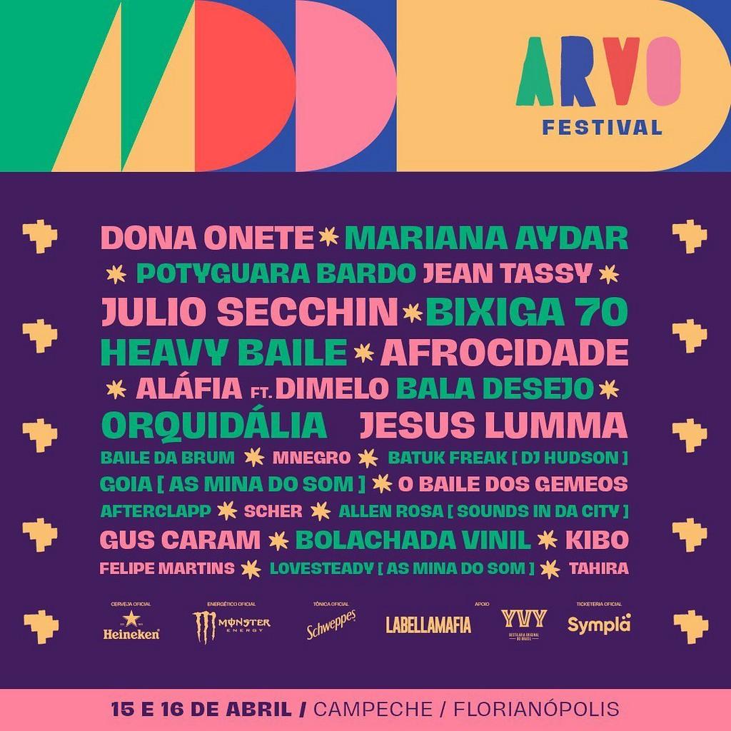 Lineup Poster Arvo Festival 2022
