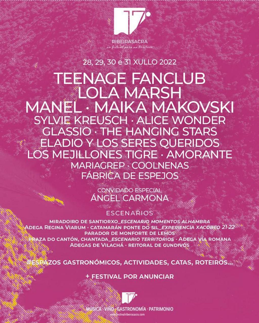 Lineup Poster 17º Festival Ribeira Sacra 2022