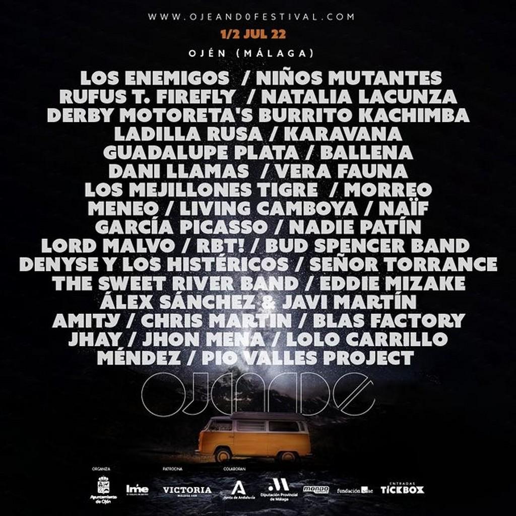 Lineup Poster Ojeando Festival 2022