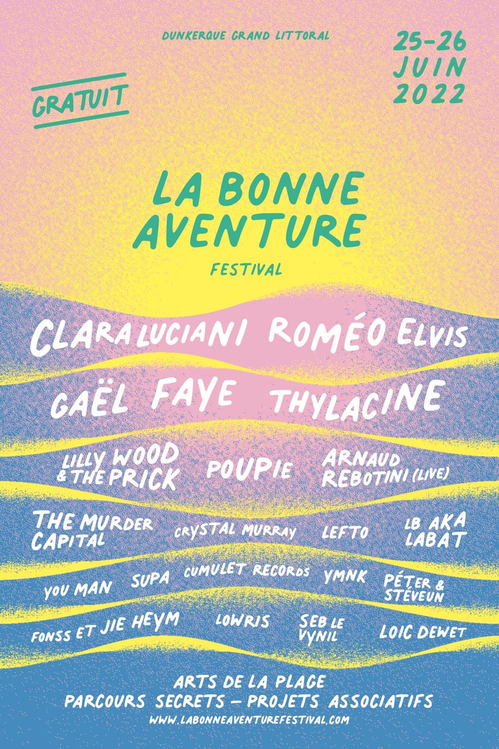 Lineup Poster La Bonne Aventure 2022