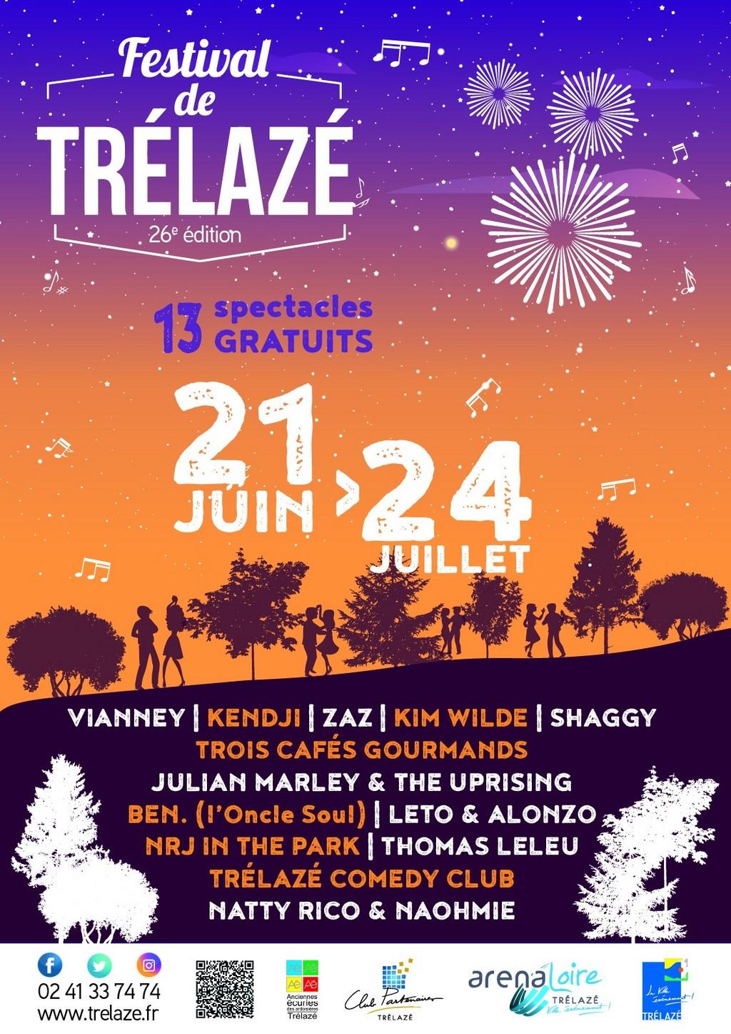 Lineup Poster Festival de Trélazé 2022