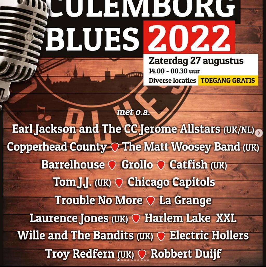Lineup Poster Culemborg Blues 2022