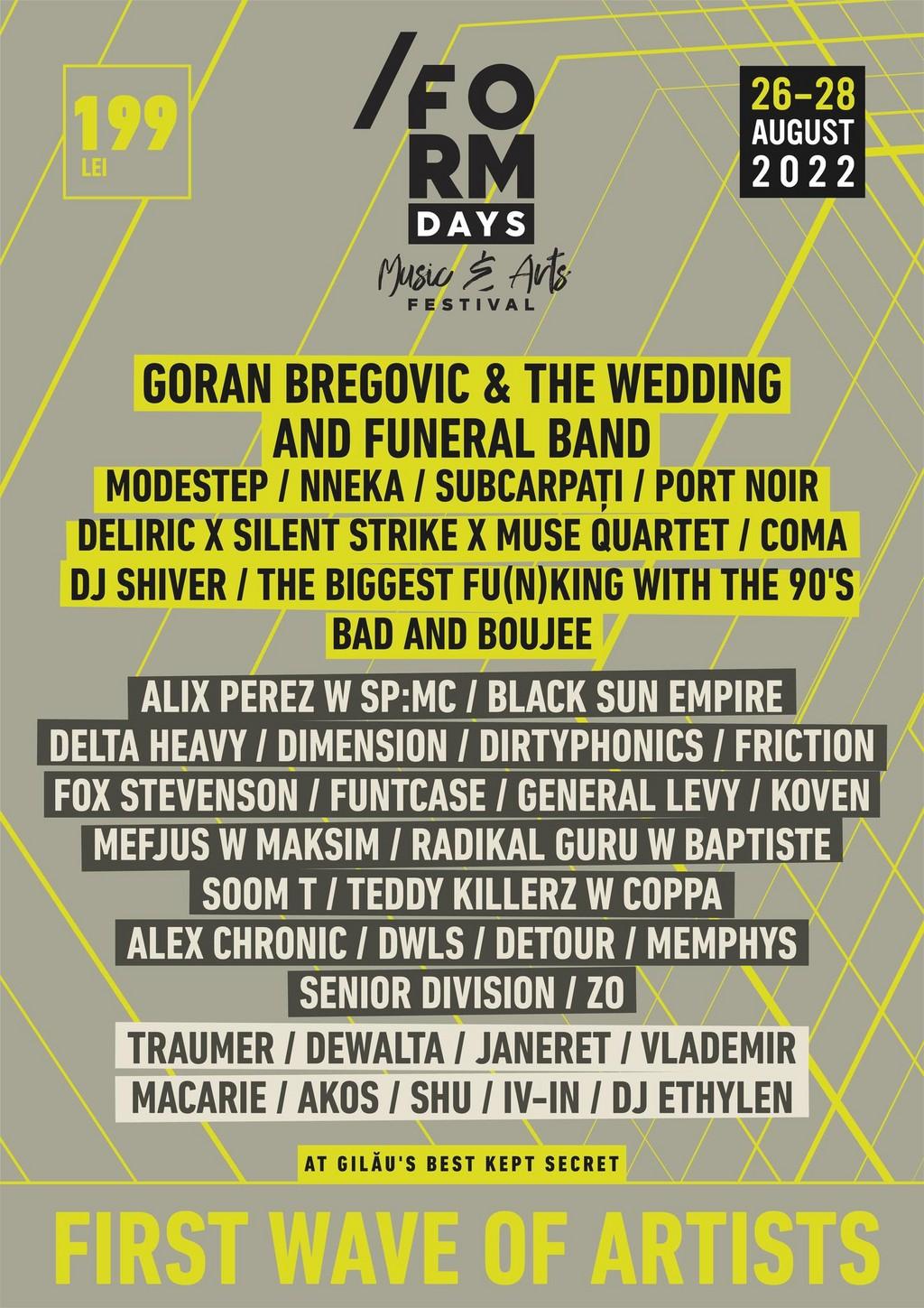 Lineup Poster /FORM Days 2022