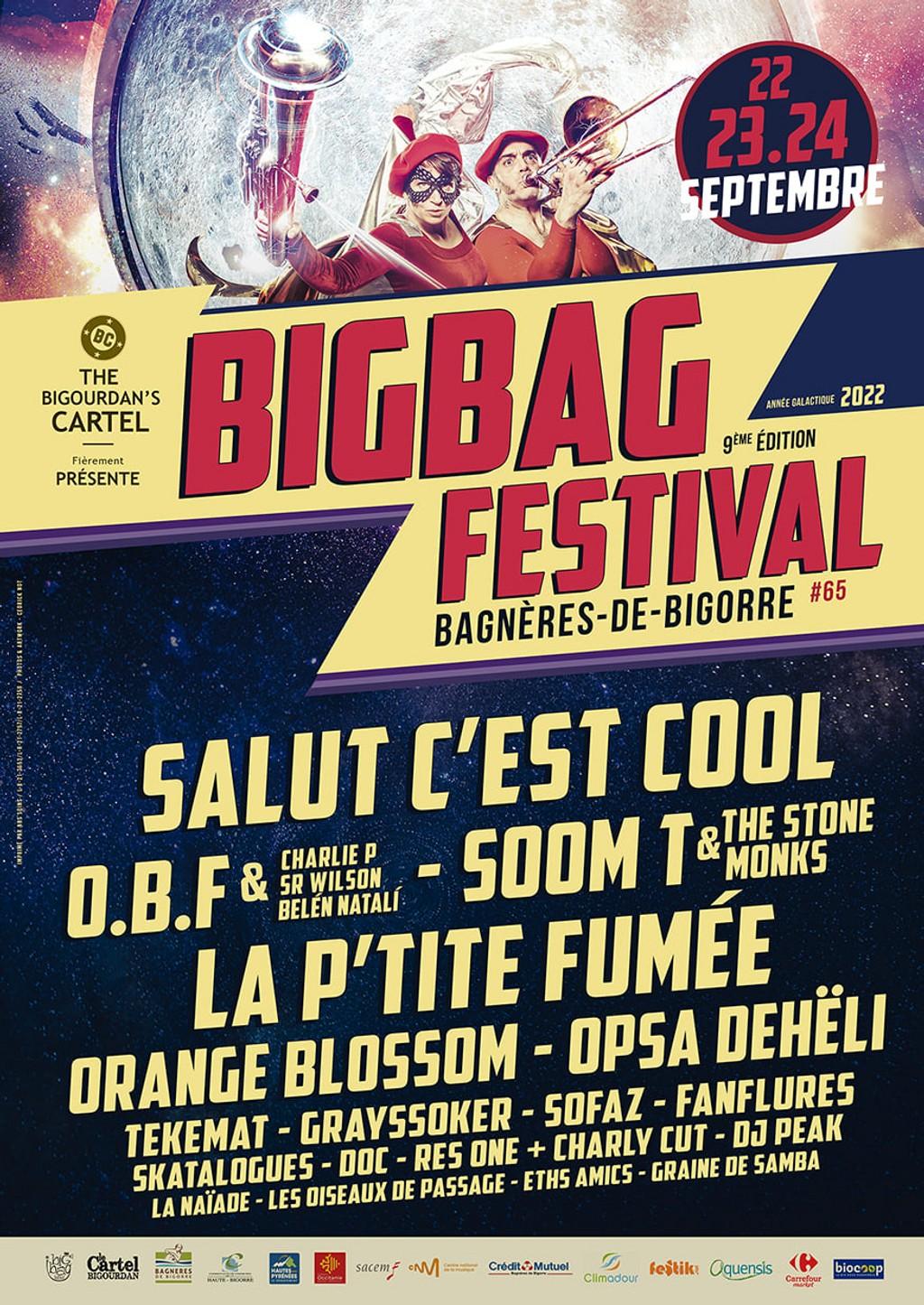 Lineup Poster Big Bag Festival 2022
