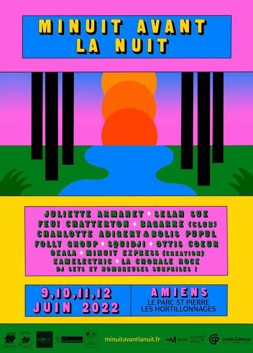 Lineup Poster Minuit Avant la Nuit 2022