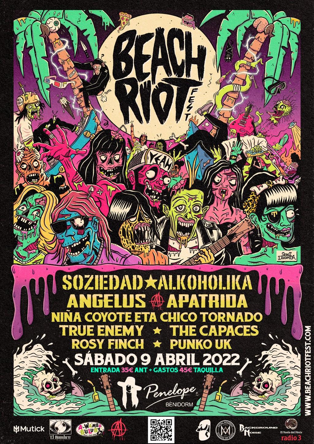 Lineup Poster Beach Riot Fest 2022