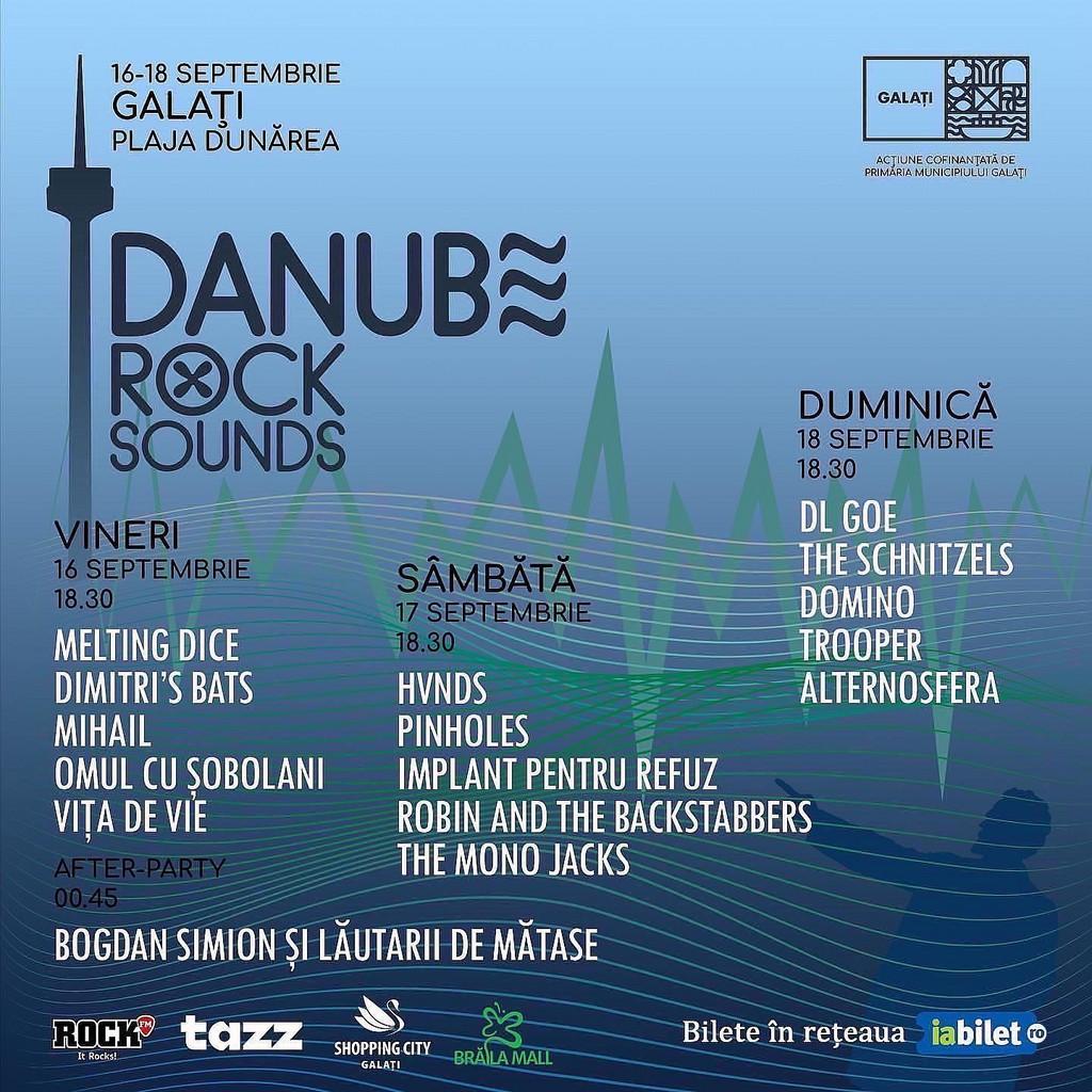 Lineup Poster Danube Rock Sounds 2022