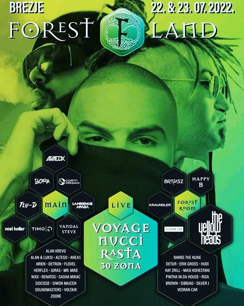 Lineup Poster Forestland X 2022