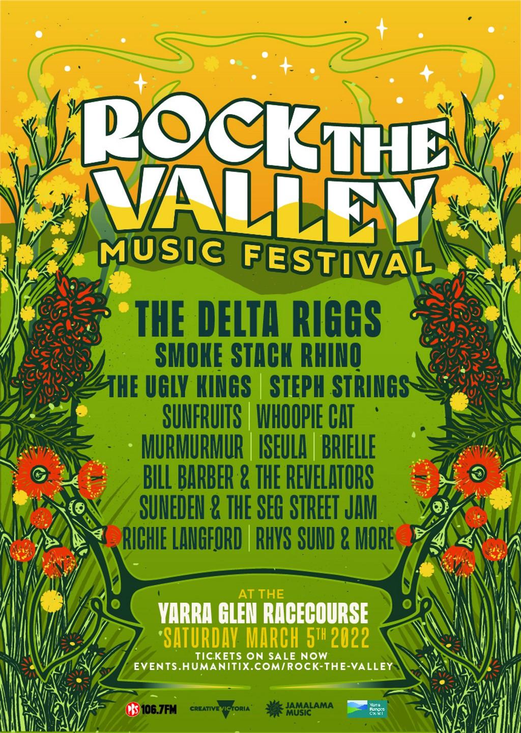 Lineup Poster Rock The Valley 2022