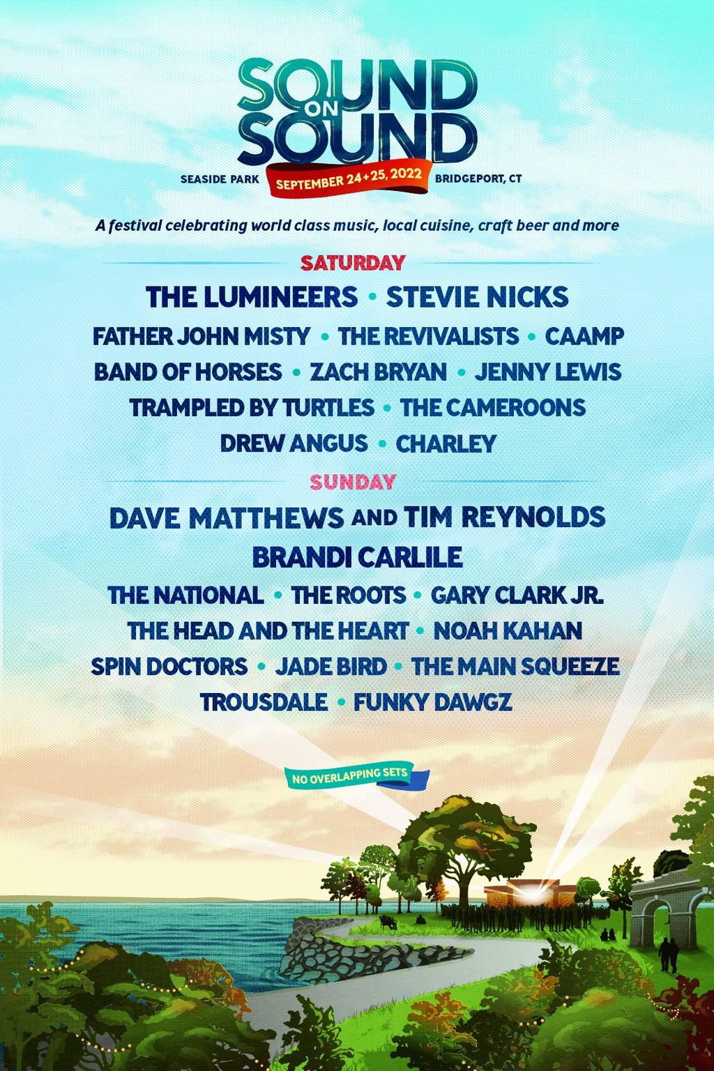 Lineup Poster Sound on Sound Music Festival 2022