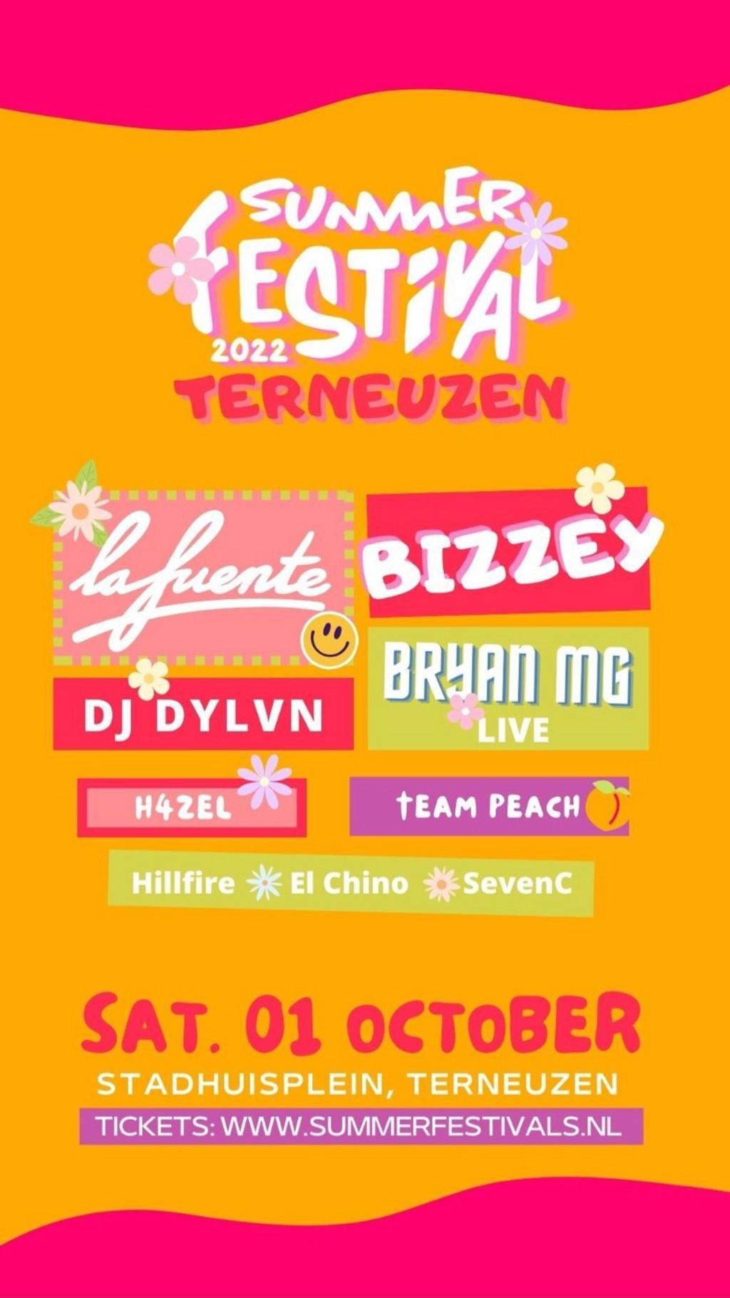 Lineup Poster After Summer Festival Terneuzen 2022