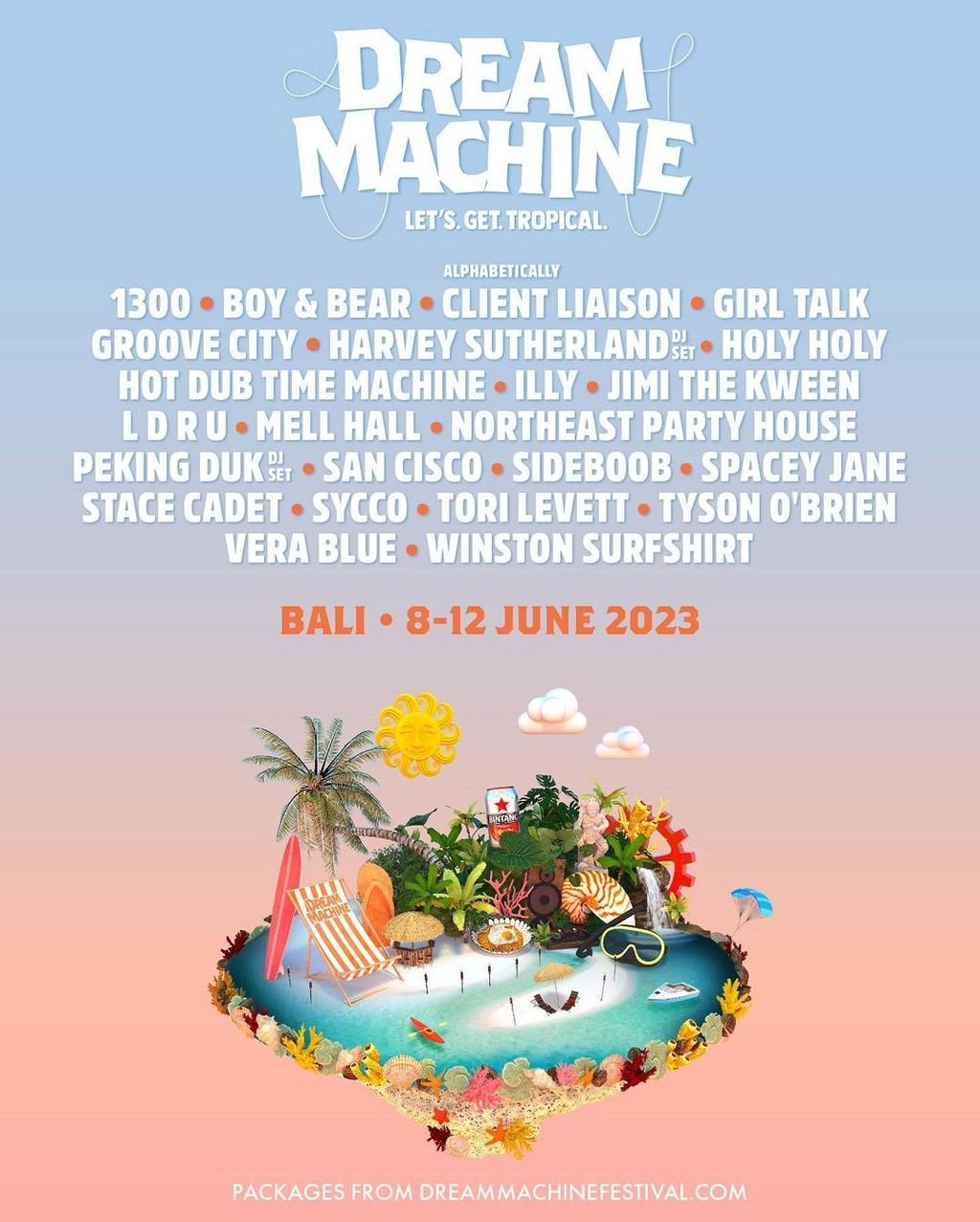 Lineup Poster Dream Machine 2023