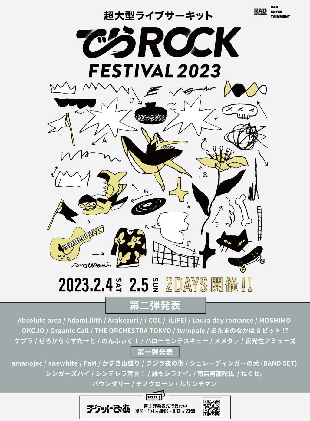 Lineup Poster Dera Rock Fes 2023