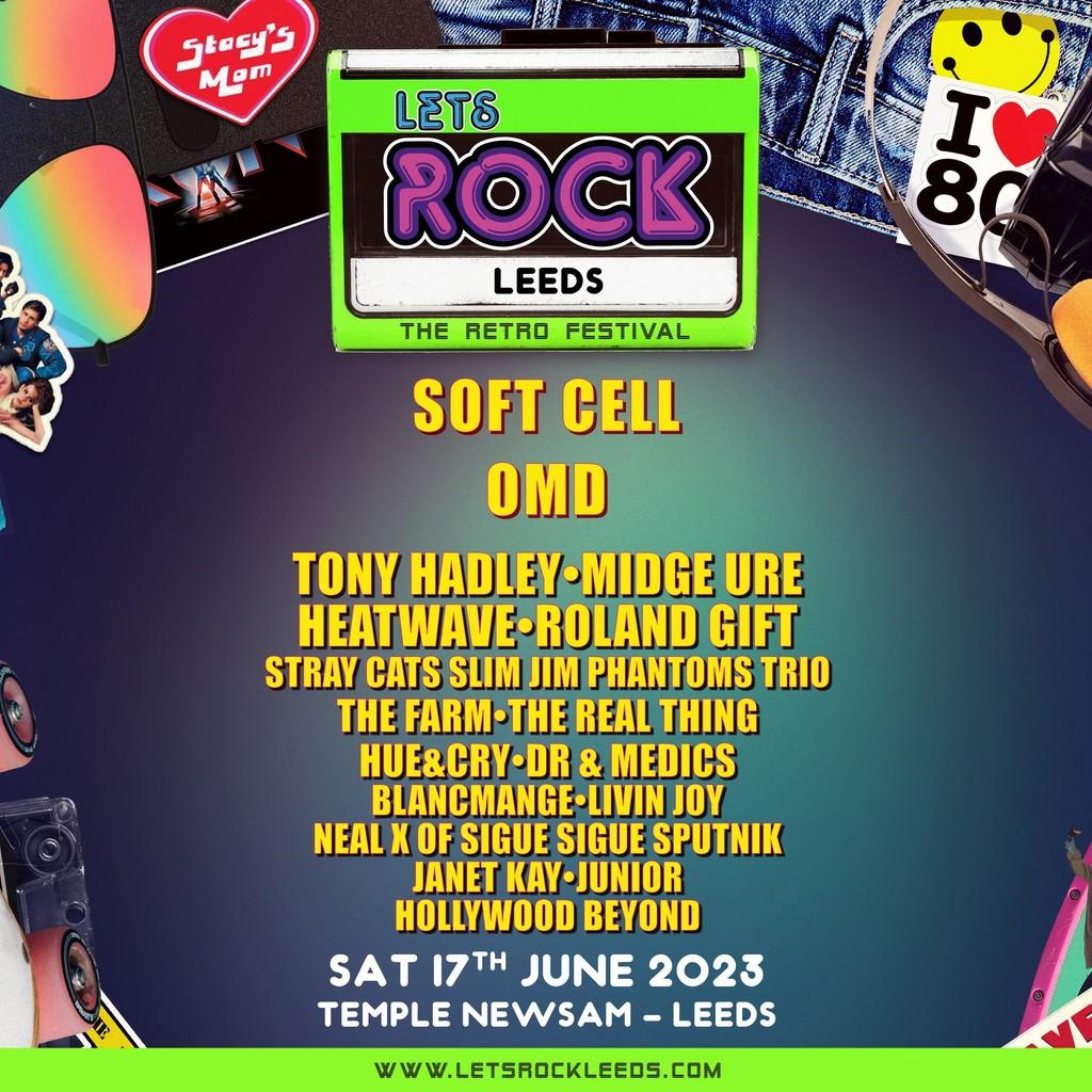 Lineup Poster Let's Rock Leeds 2023